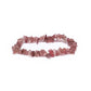 Bracelet chips de quartz rose.